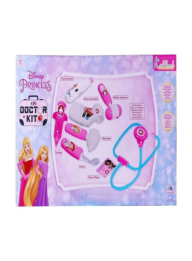 Kriiddaank Disney Princess Theme Portable Doctor Set with Medical Kit, Stethoscope & Realistic Tools for Girls | Fun & Educational Toy for Kids | Safe, Engaging & Interactive Play - Image 5